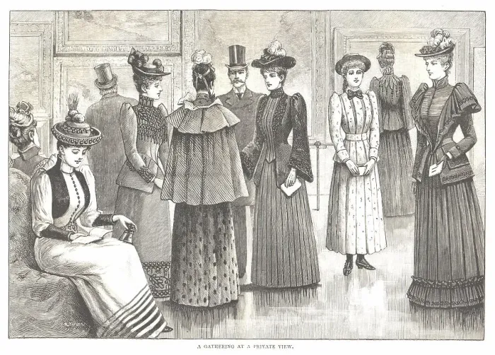 Framed Print : Late Victorian Fashion Framed Print : Late Victorian Fashion