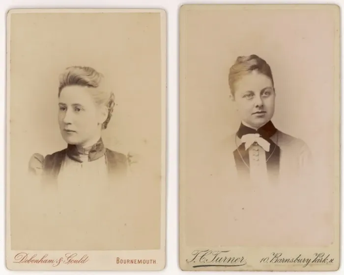 Framed Print : Two late Victorian young women Framed Print : Two late Victorian young women