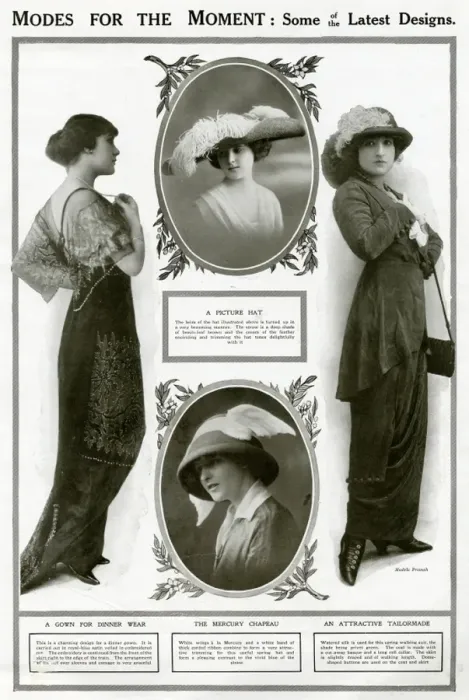 Framed Print : Latest fashionable designs 1913 Framed Print : Latest fashionable designs 1913