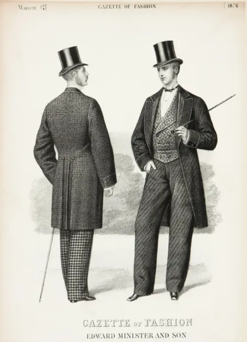 Framed Print : Men. The latest fashions for men by Edward Minister Framed Print : Men. The latest fashions for men by Edward Minister