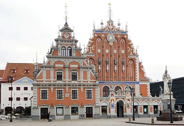 Latvia. Riga. House of the Blackheads (Melngalvju nams). Ere