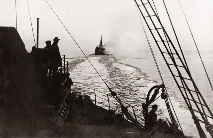 Framed Print : Latvian Icebreaker Krisjiaina Valdemars, Gulf of Riga, c. 1933 Framed Print : Latvian Icebreaker Krisjiaina Valdemars, Gulf of Riga, c. 1933