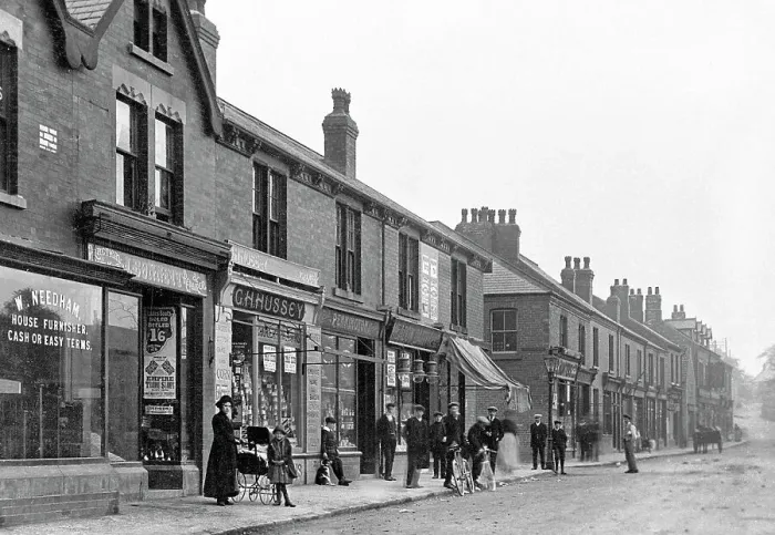 Framed Print : Laughton Road, Dinnington early 1900's Framed Print : Laughton Road, Dinnington early 1900's
