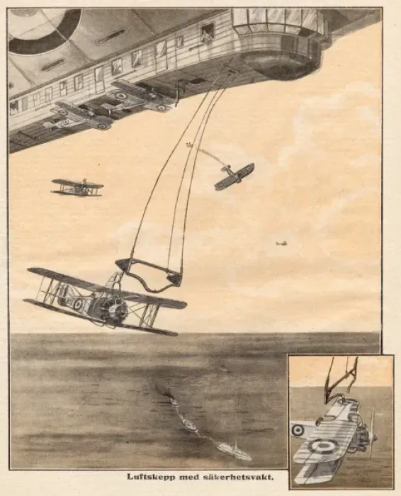 Framed Print : Launch from Airship Framed Print : Launch from Airship