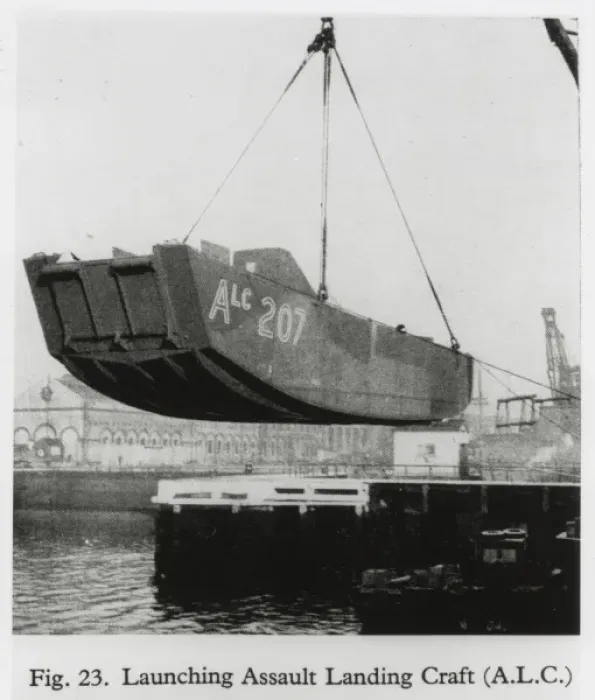 Framed Print : Launching Assault Landing Craft