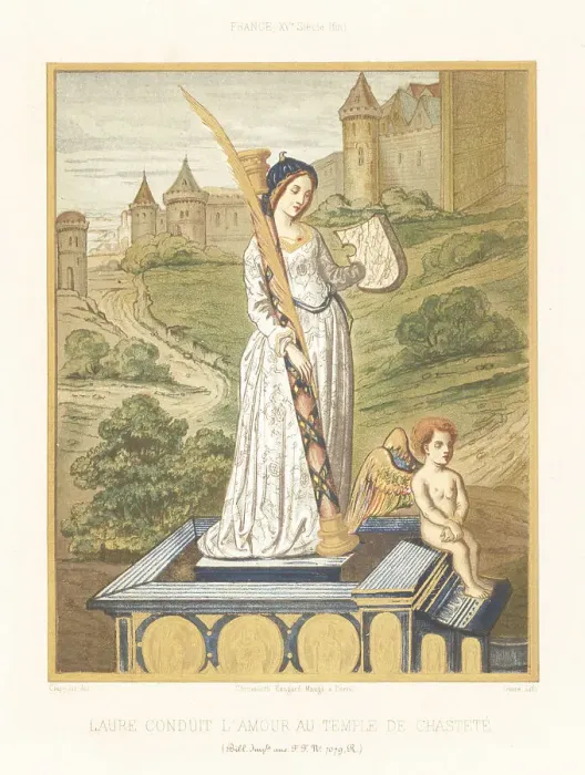 Framed Print : Laura bringing Cupid to the Temple of Chastity Framed Print : Laura bringing Cupid to the Temple of Chastity