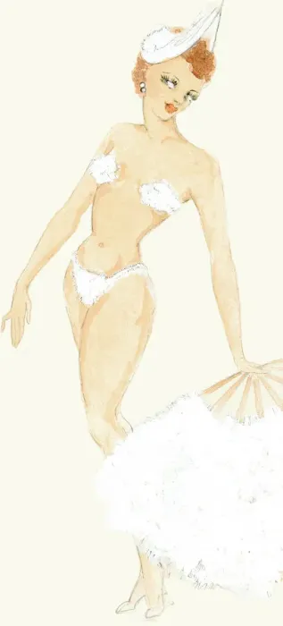 Framed Print : Laurels Fan - Murrays Cabaret Club costume design Framed Print : Laurels Fan - Murrays Cabaret Club costume design