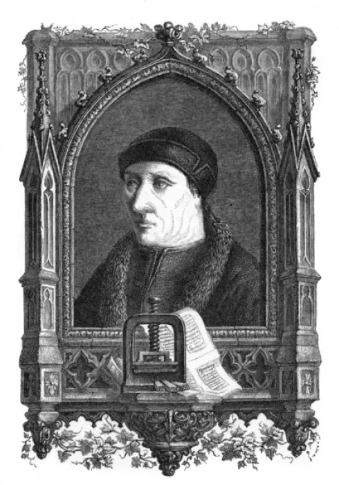 Framed Print : Laurens Coster, Printer