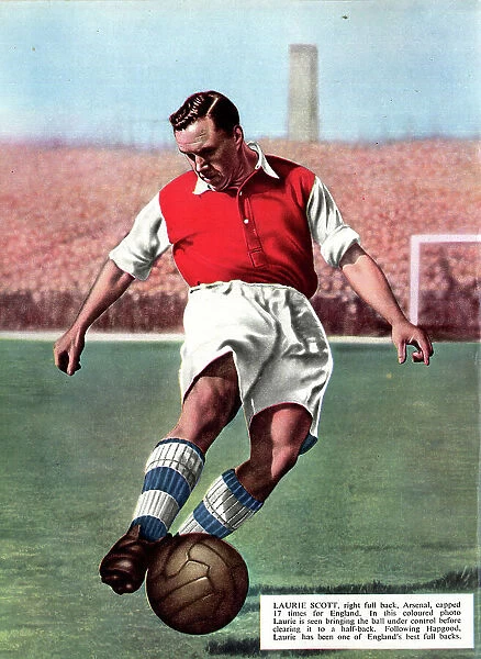 Laurie Scott, Arsenal and England footballer