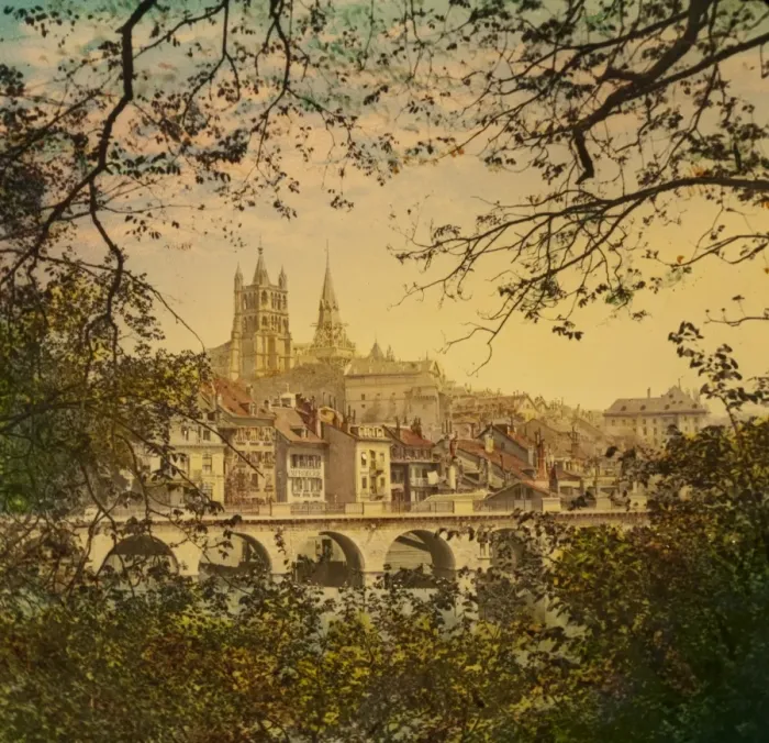 Framed Print : Lausanne Castle and Cathedral, Switzerland Framed Print : Lausanne Castle and Cathedral, Switzerland