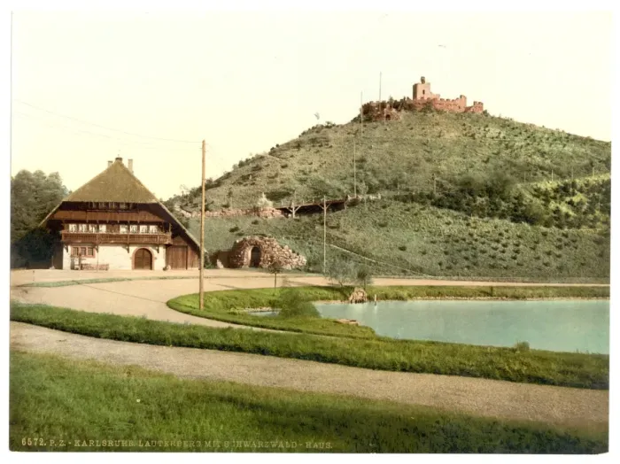 Framed Print : The Lauterberg with Swartzwald House, Karlsruhe, Baden, Germ Framed Print : The Lauterberg with Swartzwald House, Karlsruhe, Baden, Germ