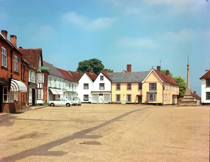 Framed Print : Lavenham - The Market Place Framed Print : Lavenham - The Market Place