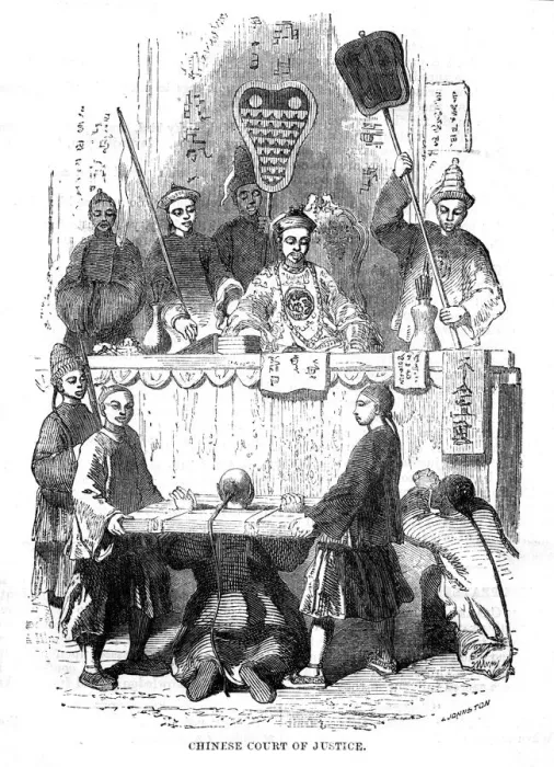 Framed Print : LAW / COURT SCENE / CHINA Framed Print : LAW / COURT SCENE / CHINA