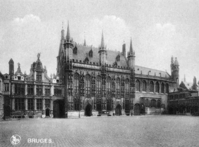 Framed Print : Law Courts, City Hall and Basilica, Bruges, Belgium Framed Print : Law Courts, City Hall and Basilica, Bruges, Belgium