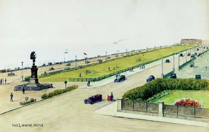Framed Print : The Lawns, Hove, Sussex Framed Print : The Lawns, Hove, Sussex