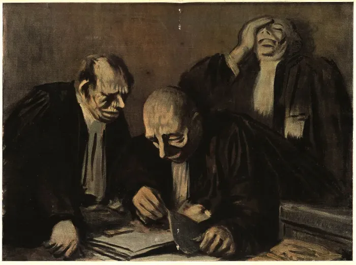 Framed Print : The Lawyers Framed Print : The Lawyers