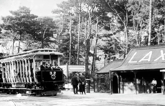 Framed Print : Laxey Station Isle of Man electric railway Framed Print : Laxey Station Isle of Man electric railway