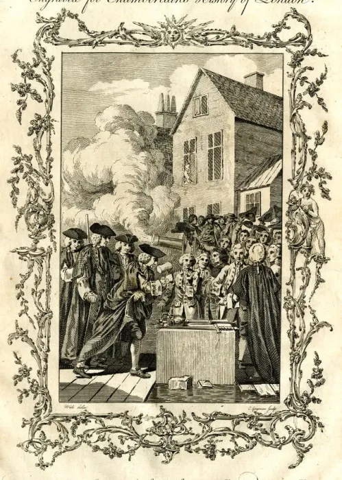 Framed Print : Laying the first stone of Blackfriars Bridge, London Framed Print : Laying the first stone of Blackfriars Bridge, London