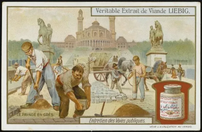 Framed Print : Laying Pave, Paris Framed Print : Laying Pave, Paris
