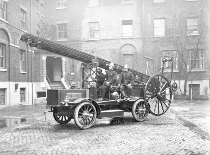 Framed Print : LCC-LFB battery-electric pump-escape at Southwark HQ