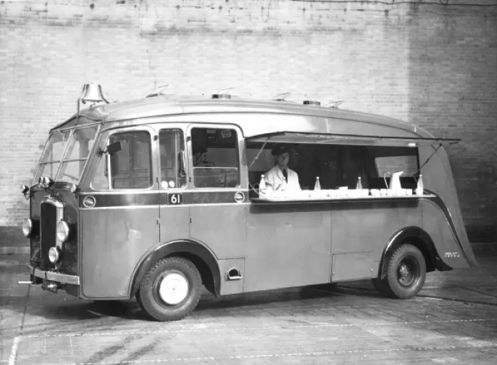 Framed Print : LCC-LFB Canteen Van (CaV) at Lambeth HQ Framed Print : LCC-LFB Canteen Van (CaV) at Lambeth HQ