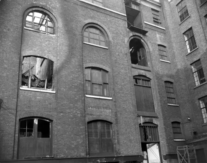Framed Print : LCC-LFB fatal warehouse fire, Langley Street WC2 Framed Print : LCC-LFB fatal warehouse fire, Langley Street WC2