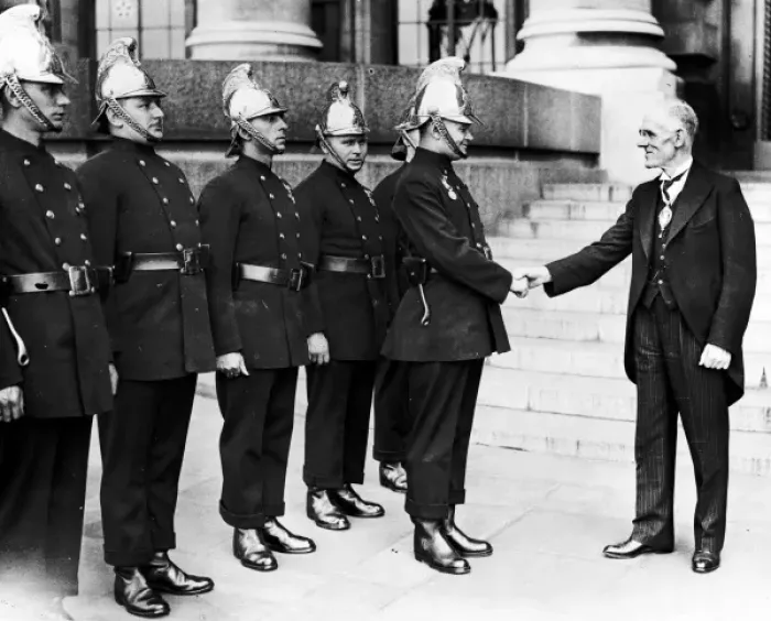 Framed Print : LCC-LFB Presentation of Silver gallantry medal
