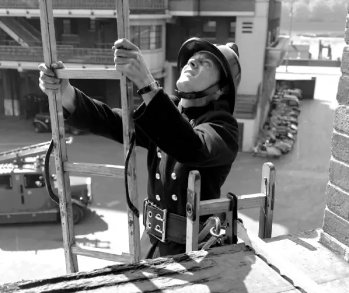 Framed Print : LCC-LFB Recruit fireman training at Brigade HQ, SE1 Framed Print : LCC-LFB Recruit fireman training at Brigade HQ, SE1