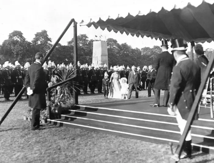 Framed Print : LCC-LFB Royal Review in Hyde Park by Edward VII Framed Print : LCC-LFB Royal Review in Hyde Park by Edward VII