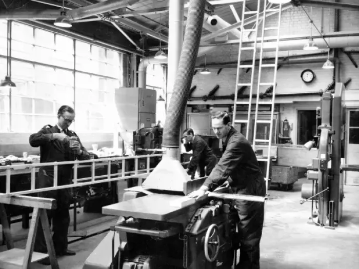 Framed Print : LCC-LFB Vehicle and equipment workshops complex