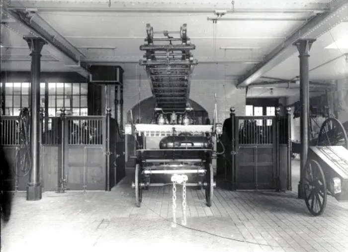 Framed Print : LCC-MFB Escape cart standing ready in station Framed Print : LCC-MFB Escape cart standing ready in station