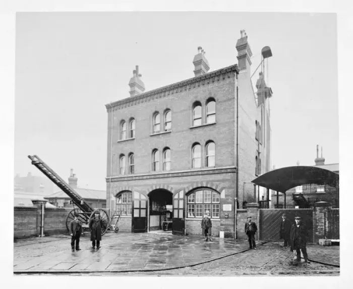 Framed Print : LCC-MFB Poplar fire station, E14 Framed Print : LCC-MFB Poplar fire station, E14