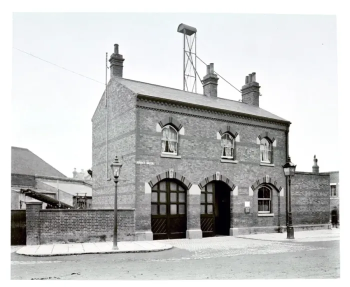 Framed Print : LCC-MFB Rushey Green fire station, SE London Framed Print : LCC-MFB Rushey Green fire station, SE London