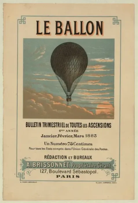 Framed Print : Le ballon bulletin trimestriel de toutes les ascensions, 6me Framed Print : Le ballon bulletin trimestriel de toutes les ascensions, 6me
