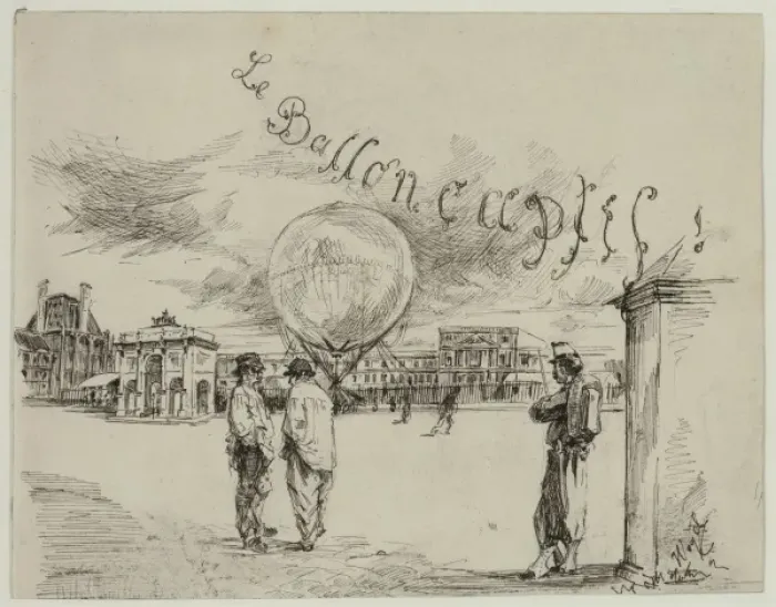 Framed Print : Le ballon captif Framed Print : Le ballon captif