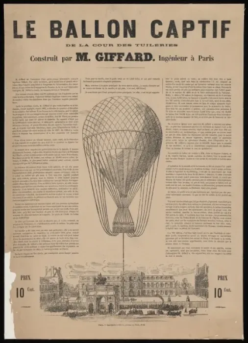 Framed Print : Le ballon captif de la cour des Tuileries, construit par M Framed Print : Le ballon captif de la cour des Tuileries, construit par M