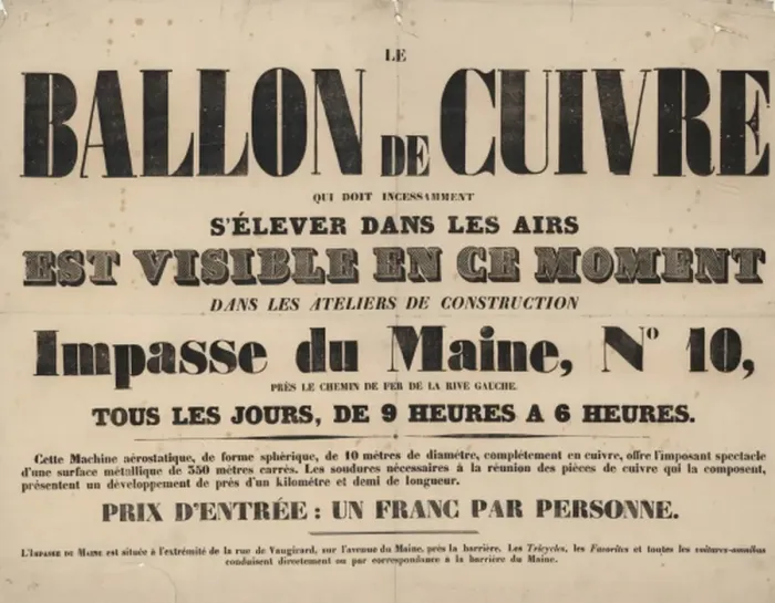 Framed Print : Le ballon de cuivre, qui doit incessamments elever dans les Framed Print : Le ballon de cuivre, qui doit incessamments elever dans les