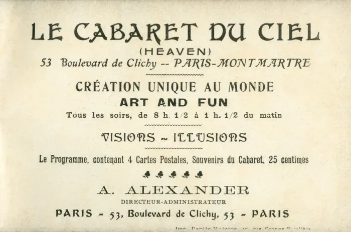 Framed Print : Le Ciel - Paris Cabaret Nightclub Framed Print : Le Ciel - Paris Cabaret Nightclub