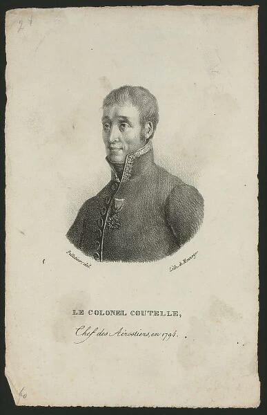 Le Colonel Coutelle, chef des aerostiers, en 1794