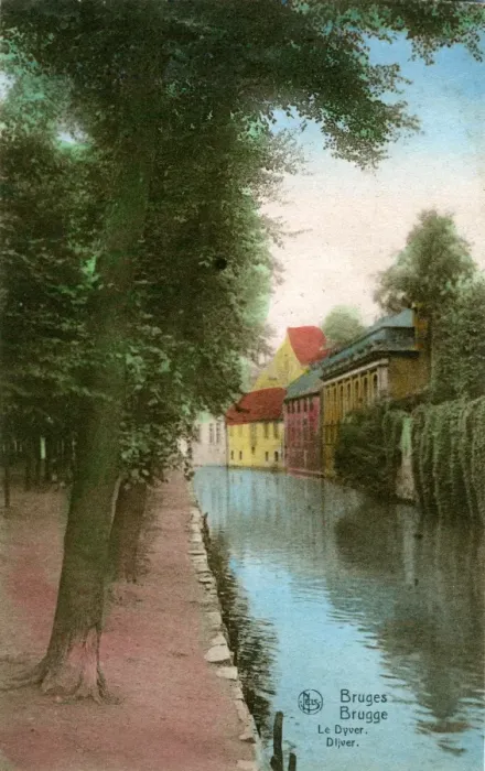 Framed Print : Le Dyver, Brugge, West Flanders Framed Print : Le Dyver, Brugge, West Flanders