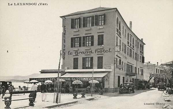 Le Grand Hotel at Le Lavandou in the Var Department in the Provence-Alpes-Cote d Azur