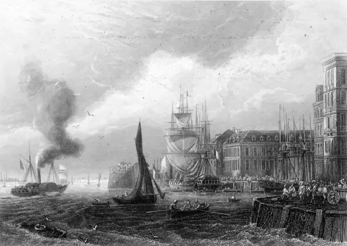 Framed Print : LE HAVRE, CIRCA 1840 Framed Print : LE HAVRE, CIRCA 1840