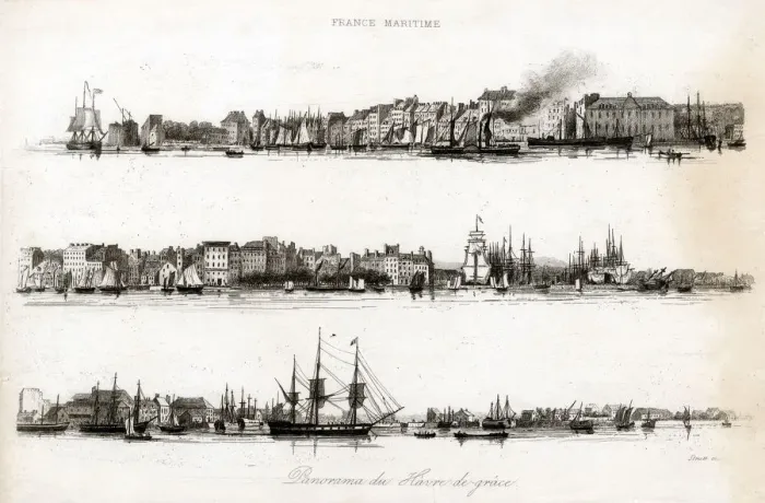 Framed Print : LE HAVRE WATERFRONT Framed Print : LE HAVRE WATERFRONT