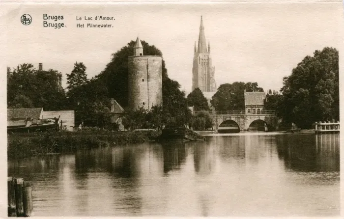 Framed Print : Le Lac dAmour, Bruges - Brugge Framed Print : Le Lac dAmour, Bruges - Brugge