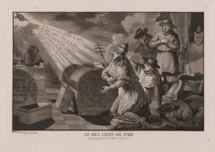Framed Print : Le mea culpa du Pape Framed Print : Le mea culpa du Pape