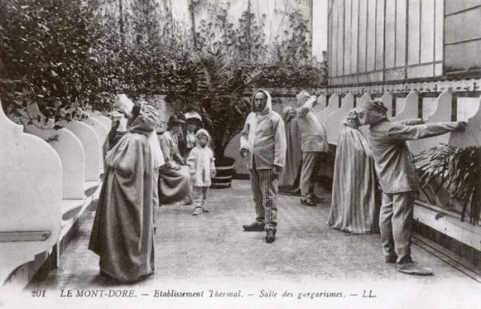 Framed Print : Le Mont-Dore, France - Gargling Room at The Thermal spring