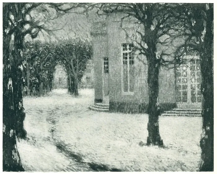 Framed Print : Le Pavillon Francais, Neige Framed Print : Le Pavillon Francais, Neige