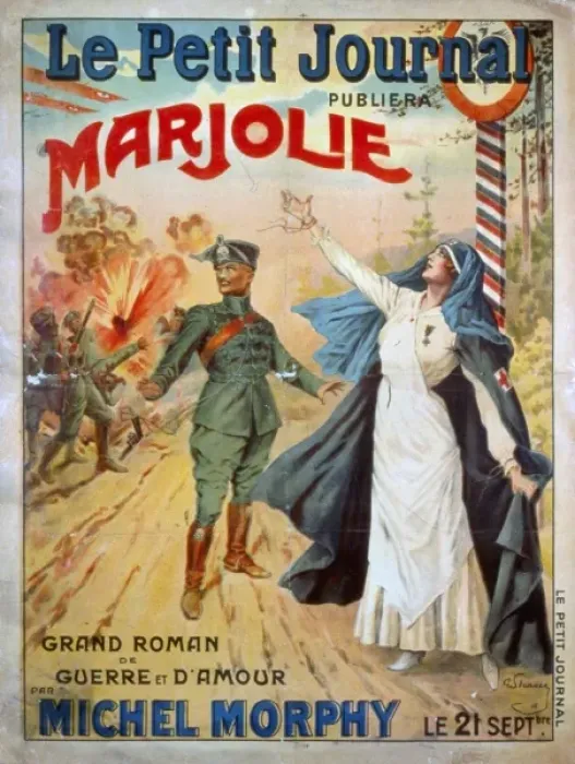 Framed Print : Le Petit journal publiera Marjolie... par Michel Morp Framed Print : Le Petit journal publiera Marjolie... par Michel Morp
