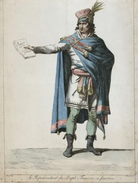Framed Print : Le representant du peuple Francois en fonction Framed Print : Le representant du peuple Francois en fonction