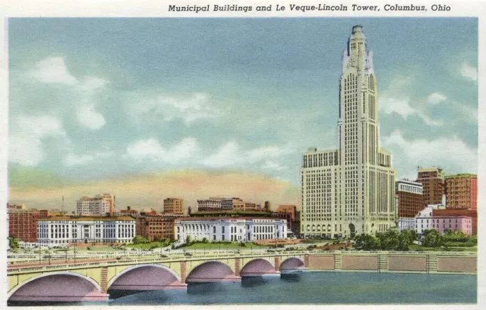 Framed Print : Le Veque-Lincoln Tower, Columbus, Ohio, USA Framed Print : Le Veque-Lincoln Tower, Columbus, Ohio, USA